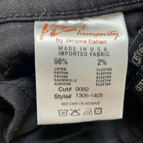 Citizens Of Humanity COH Elson Jeans Medium Rise Straight Leg Black Clean Hem 26 - Picture 9 of 13